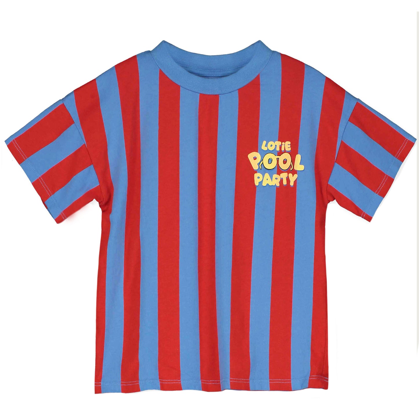 Lötiekids | Wide fit shirt - pool party - stripes