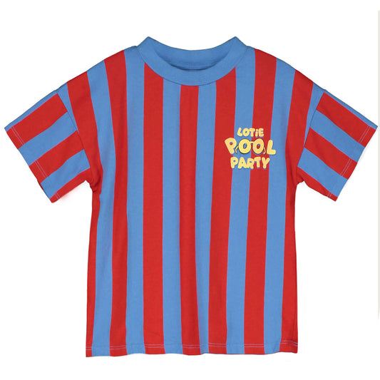 Lötiekids | Wide fit shirt - pool party - stripes