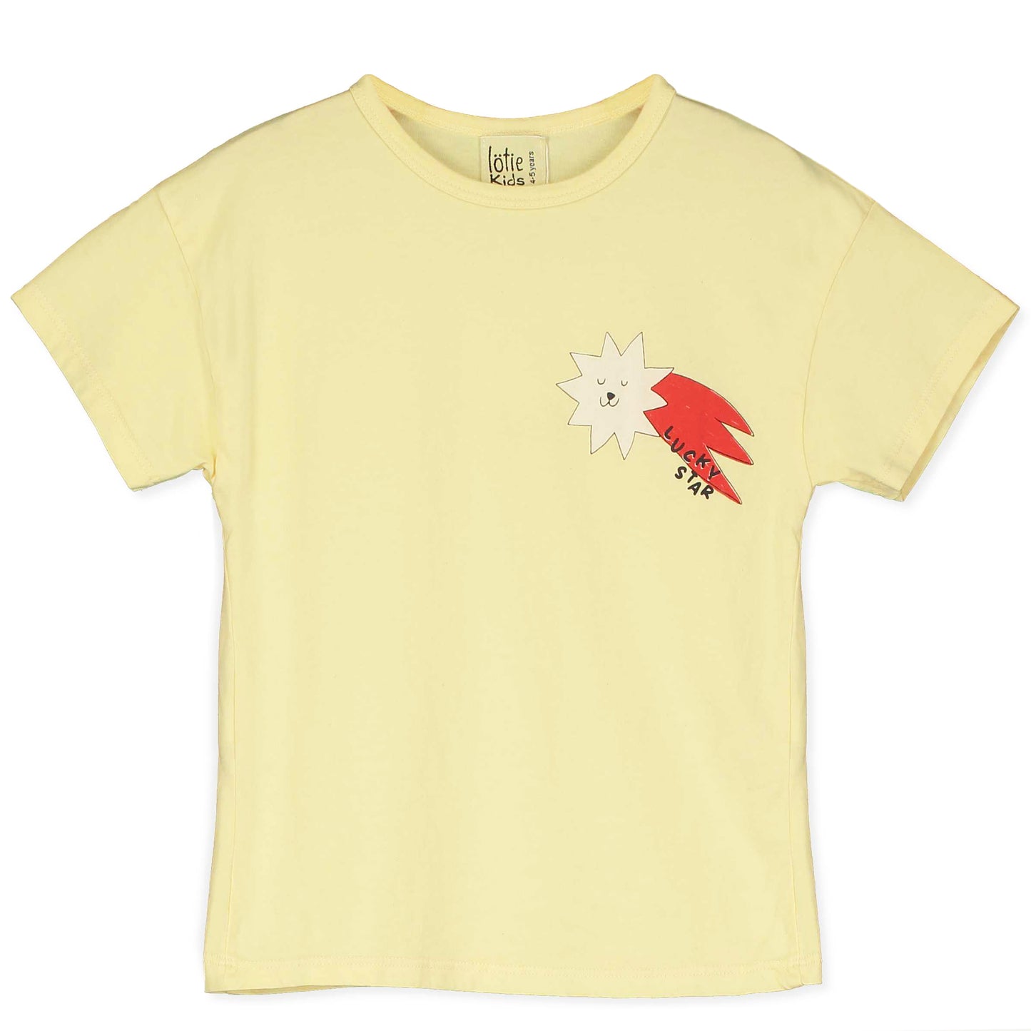 Lötiekids | Regular shirt - small lucky star - sundance yellow