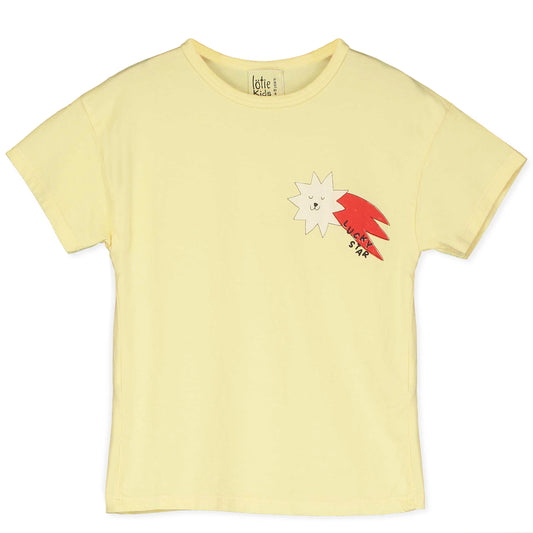 Lötiekids | Regular shirt - small lucky star - sundance yellow