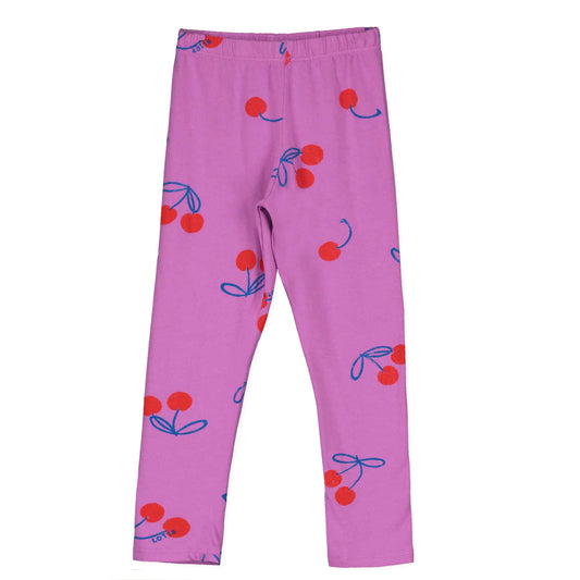 Lötiekids | Legging - cherries all over - magenta