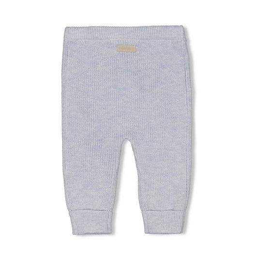 Feetje | broekje gebreid blauw melange - the knits
