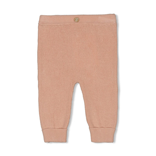 Feetje | broekje gebreid roze - the knits