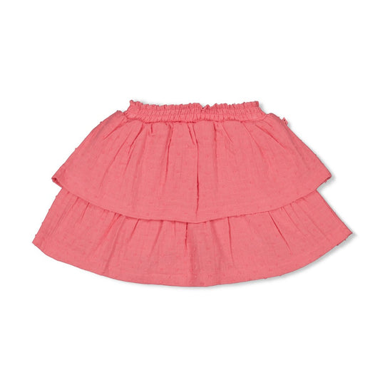 Jubel | Rok mouseline roze - salsa sunset