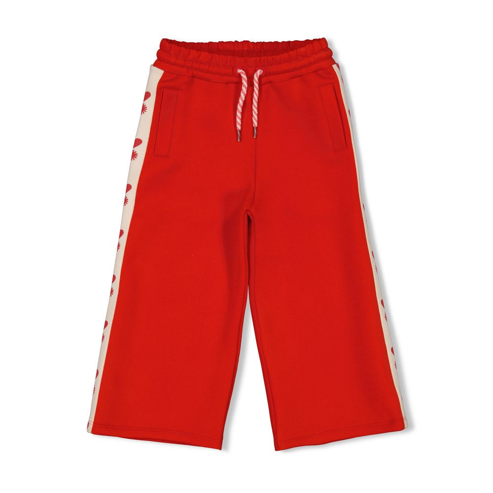 Jubel | sporty broek rood - salsa sunset