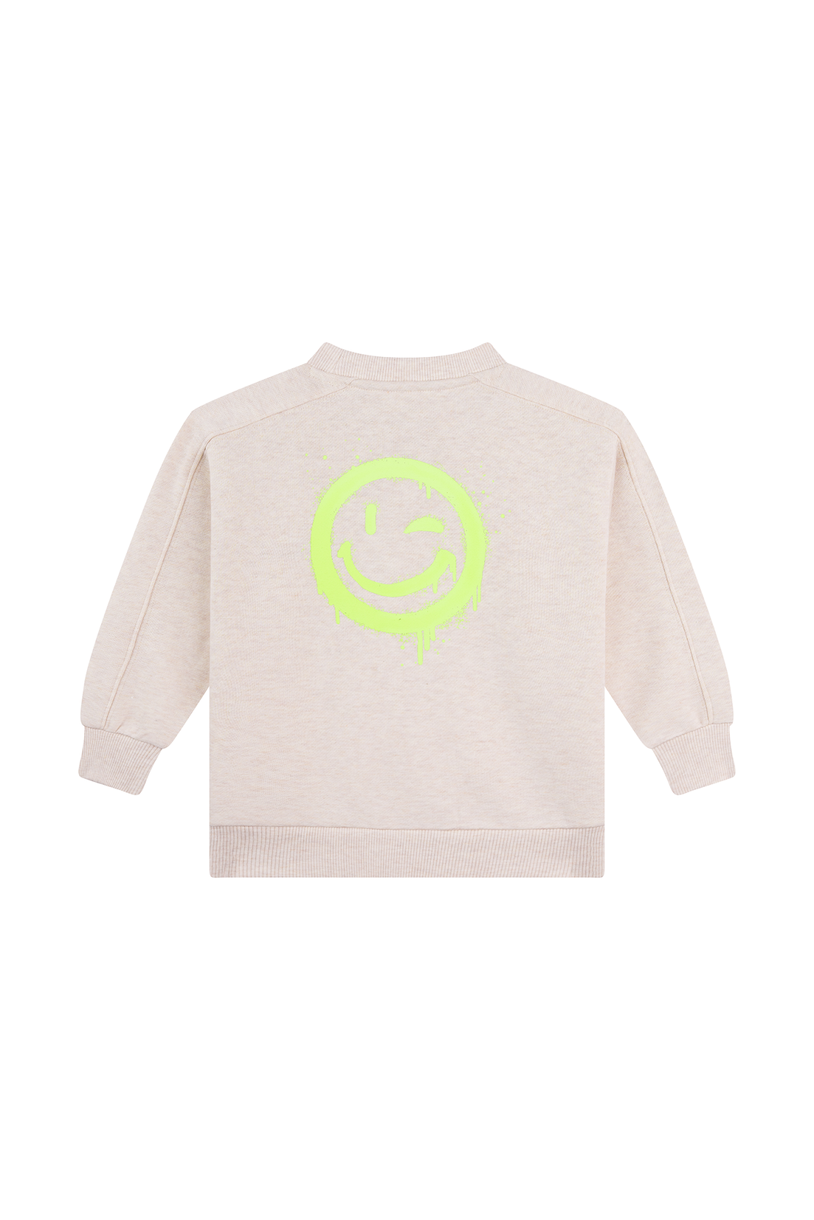 Someone | Casper Sweater Beige met Smiley Print voor Jongens