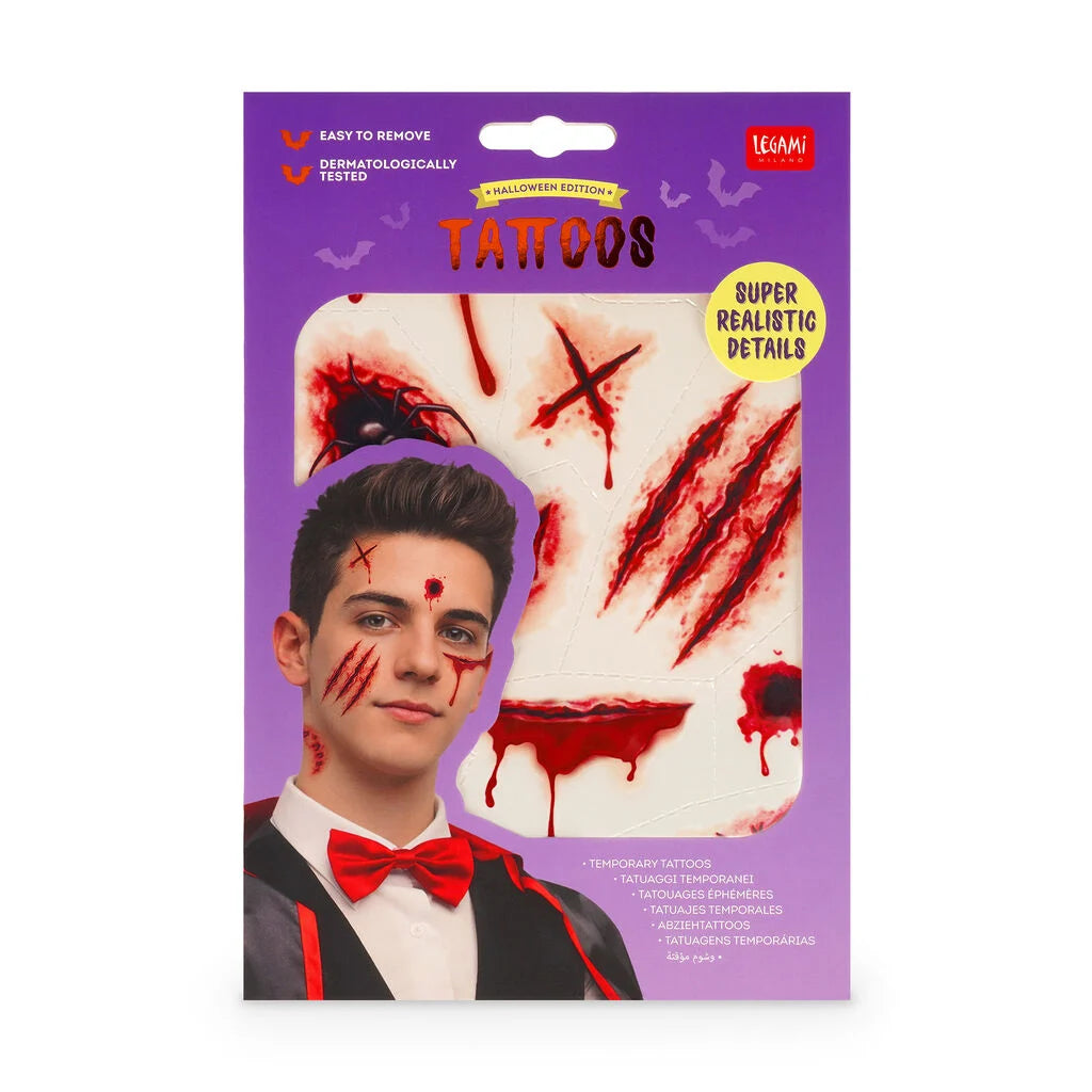 Legami Creepy Tattoos tijdelijke tattoos – Scar