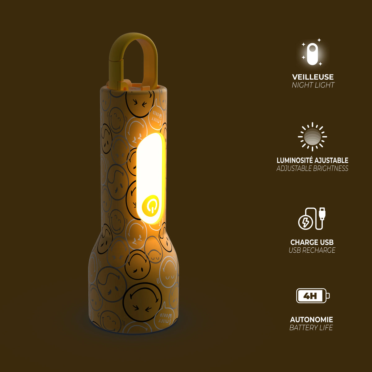 MOB | Glowy Smiley World Geel