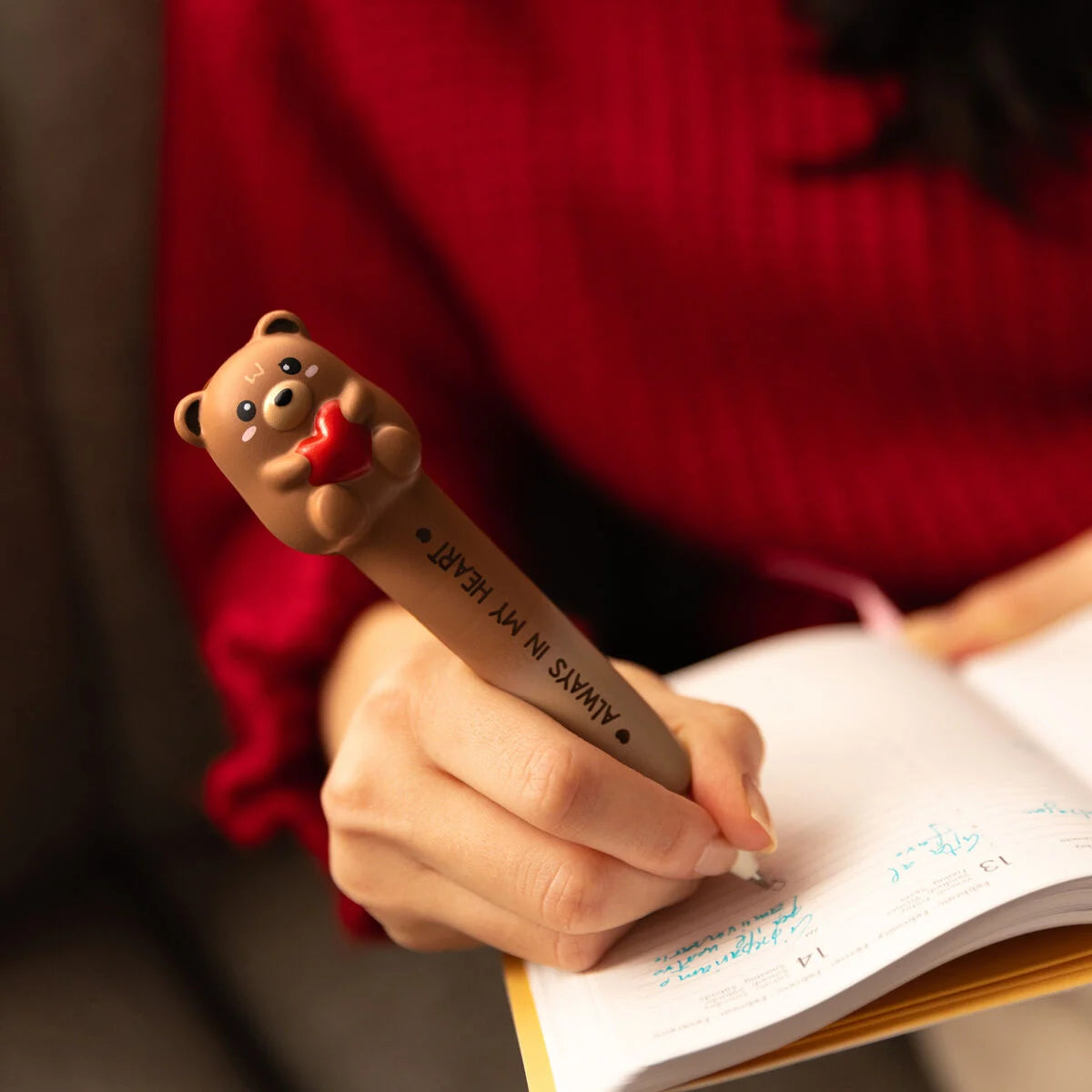 Legami | Squeezies Teddy Bear Gelpen – Squishy pen met stress relief