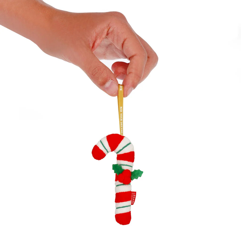 Legami | Kersthanger Candy Cane Pluche – Ho-Ho-Hornaments