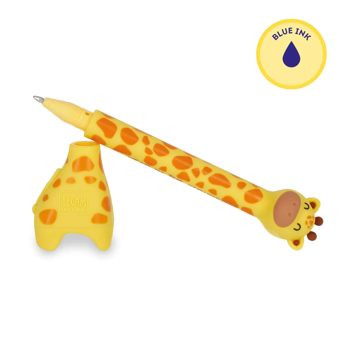 Legami | Giraffe pen met standaard – Speelse staande balpen