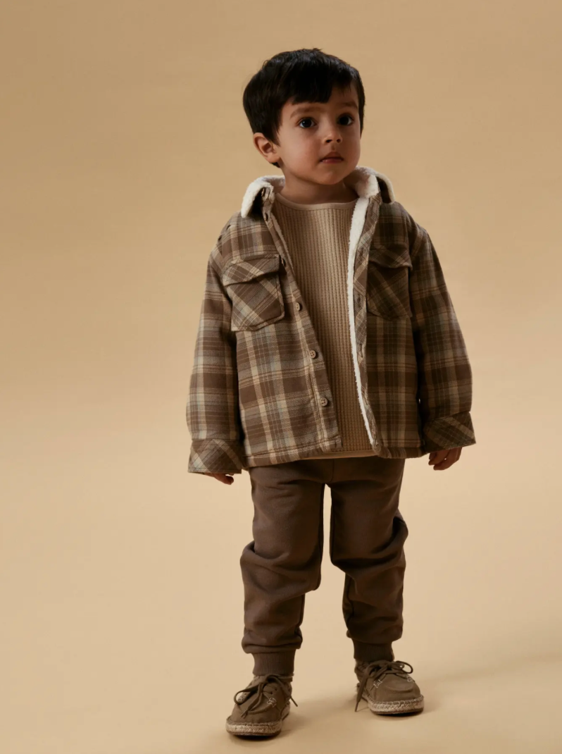 Lil Atelier | loose check tussenjas