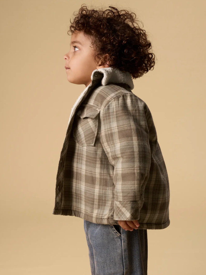 Lil Atelier | loose check tussenjas