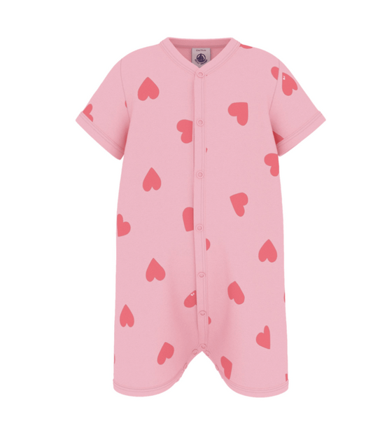 Petit Bateau | kort boxpakje katoen met hartjes