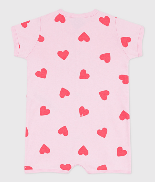 Petit Bateau | kort boxpakje katoen met hartjes