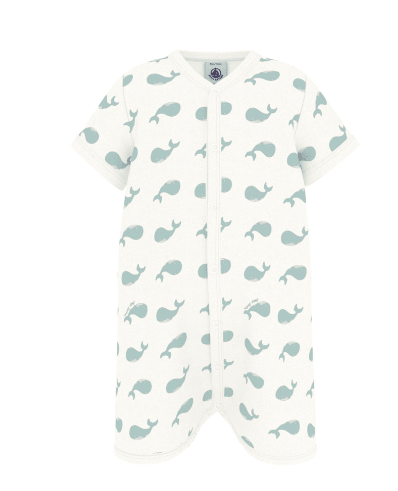 Petit Bateau | kort boxpakje katoen met walvissen print