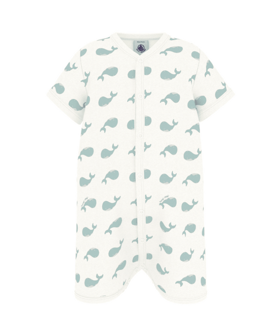 Petit Bateau | kort boxpakje katoen met walvissen print