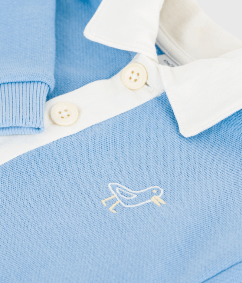 Petit Bateau | sweatshirt met kraag blauw
