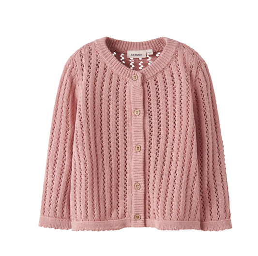 Lil Atelier | Long sleeve knit cardigan roze