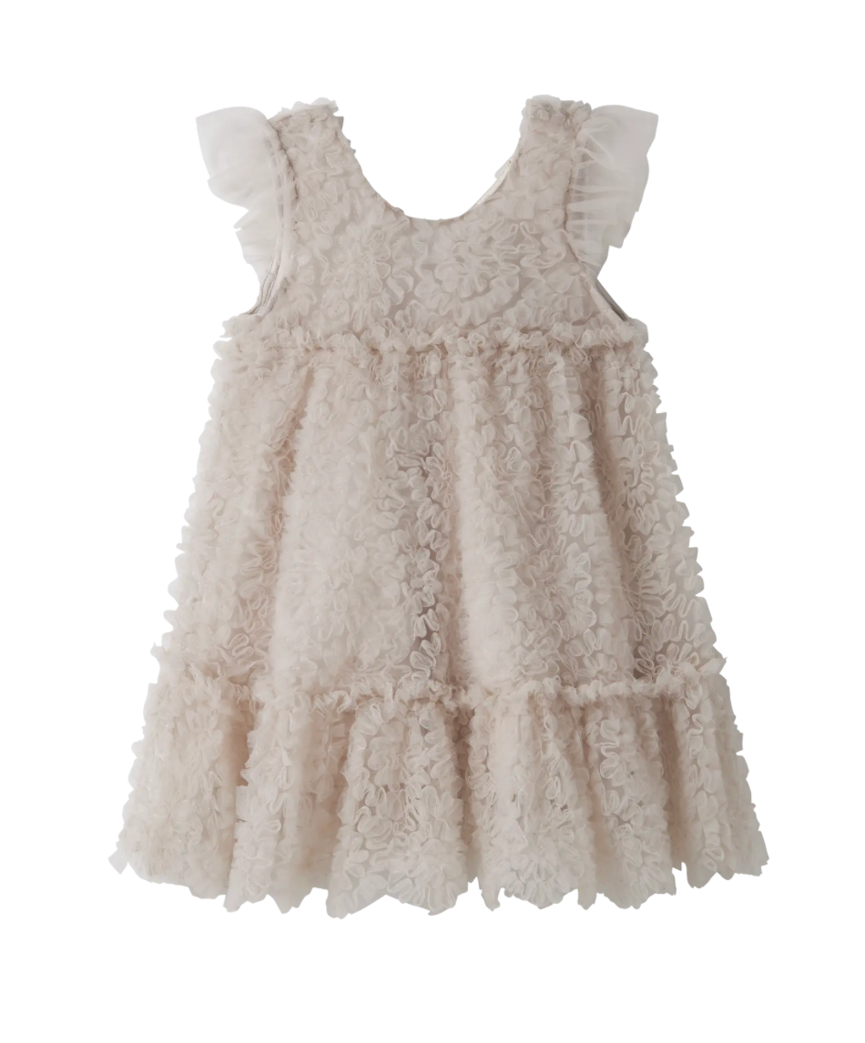 Lil Atelier | Jurk met tulle ecru/beige