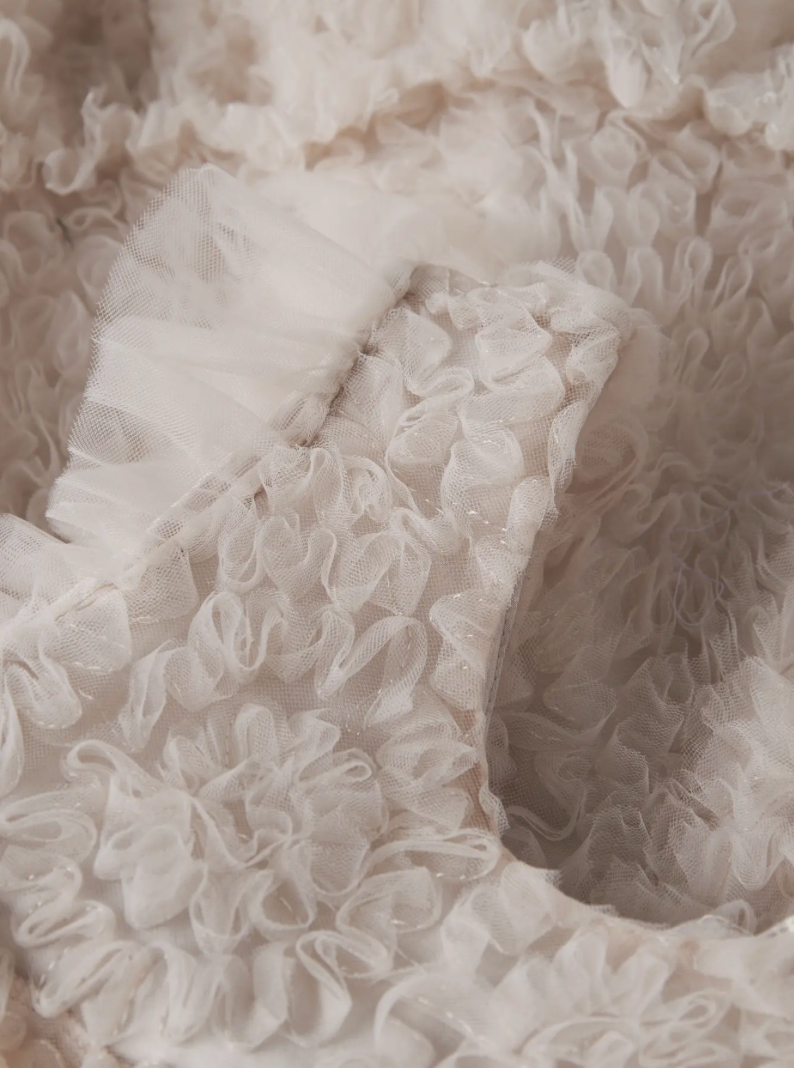 Lil Atelier | Jurk met tulle ecru/beige