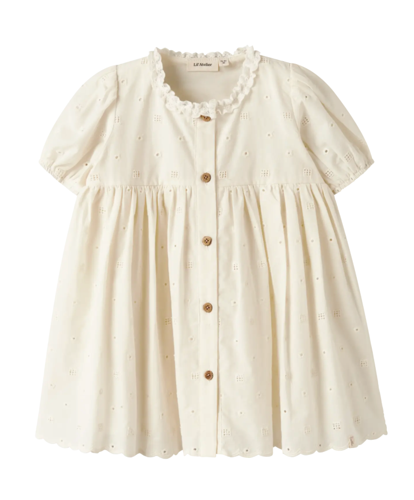 Lil Atelier | Kinderjurk broderie wit