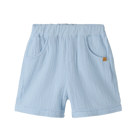 Lil Atelier | Mousseline short Lichtblauw – Korte broek