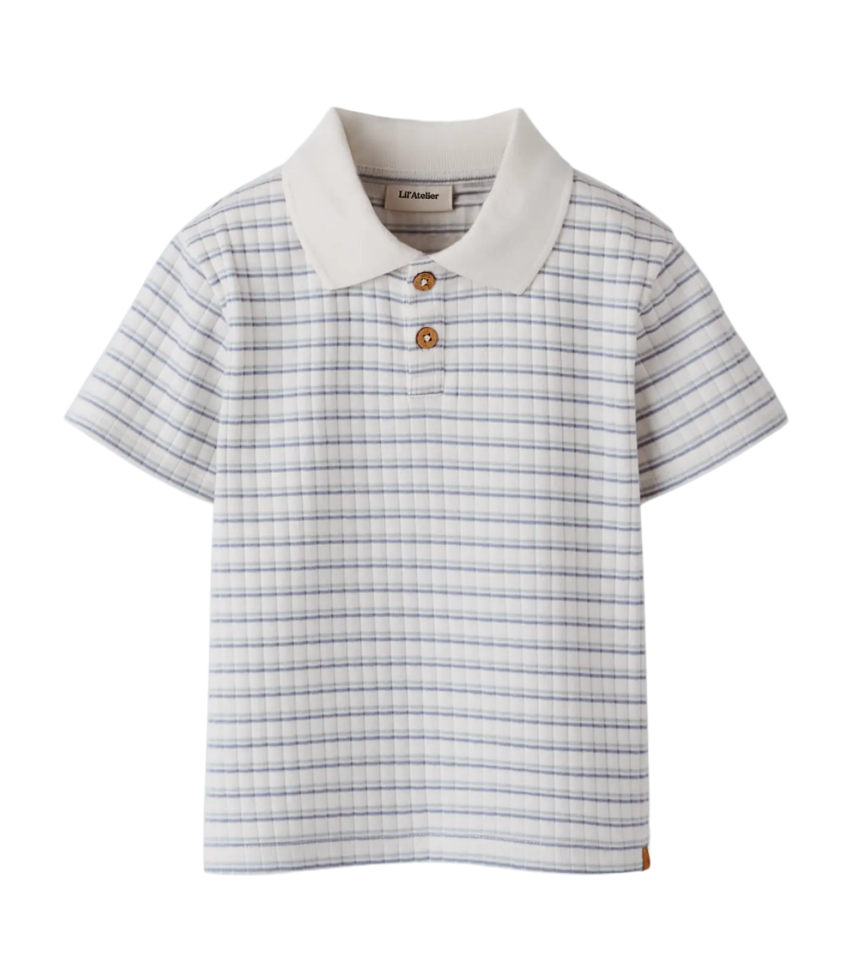 Lil’ Atelier | Polo jongen korte mouw met ruit