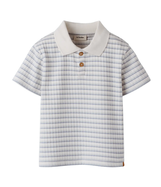 Lil’ Atelier | Polo jongen korte mouw met ruit