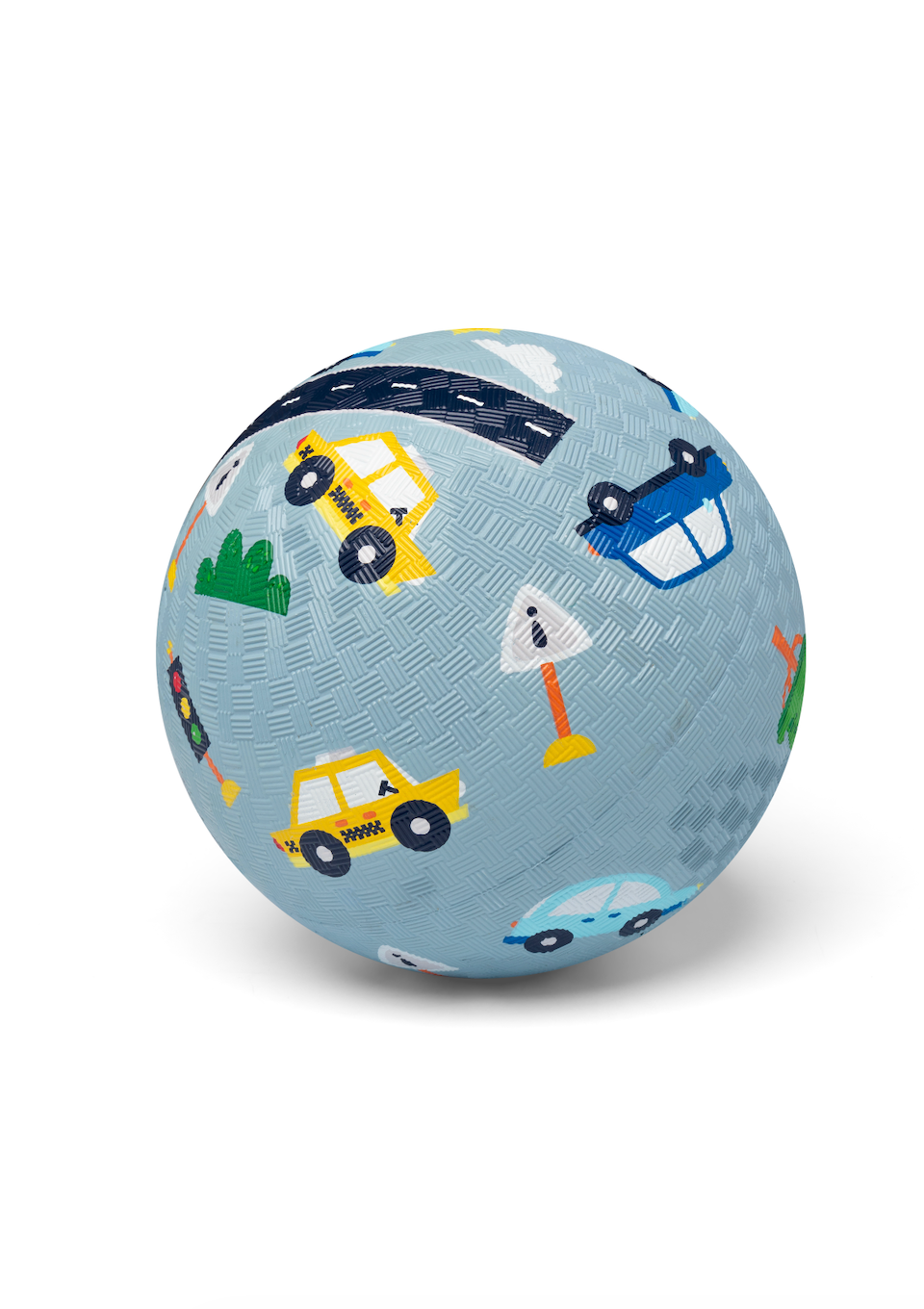 Little L | rubber bal auto’s 18 cm – stoere speelbal voor kinderen