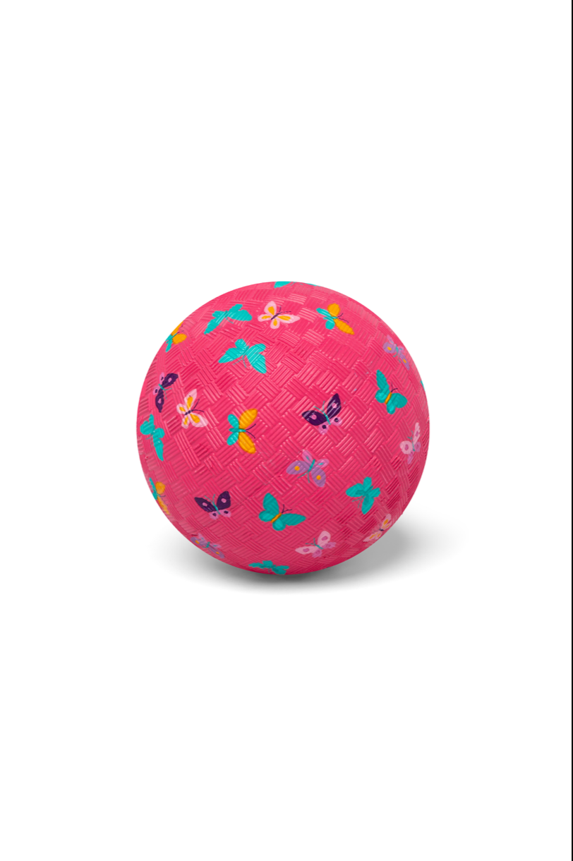 Little L | rubber bal vlinders 13 cm – vrolijke speelbal voor kleine handjes