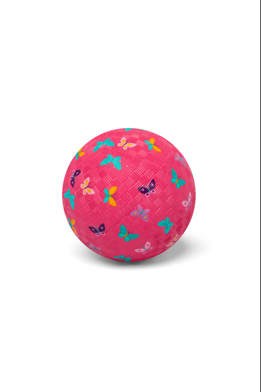 Little L | rubber bal vlinders 13 cm – vrolijke speelbal voor kleine handjes