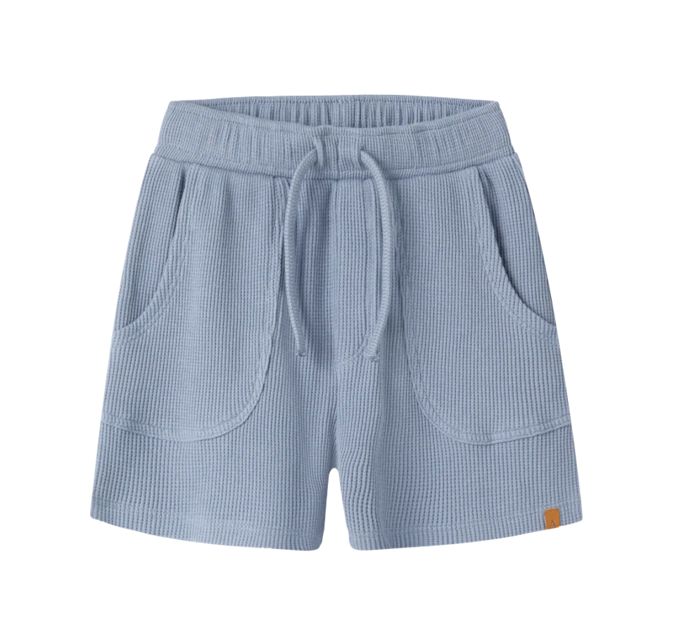 Lil’ Atelier | sweat short – lichtblauwe loose fit kinder short