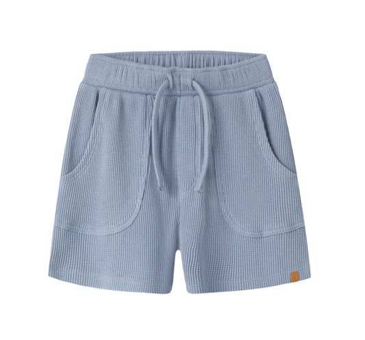Lil’ Atelier | sweat short – lichtblauwe loose fit kinder short