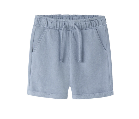Lil’ Atelier | sweatshort lichtblauw – comfortabele baby- en kindershort