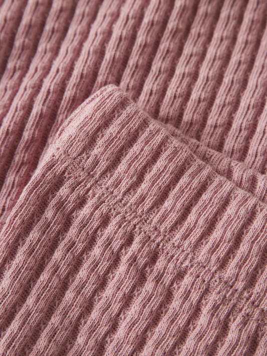 Lil' Atelier | Geribde Flared Broek – Oudroze