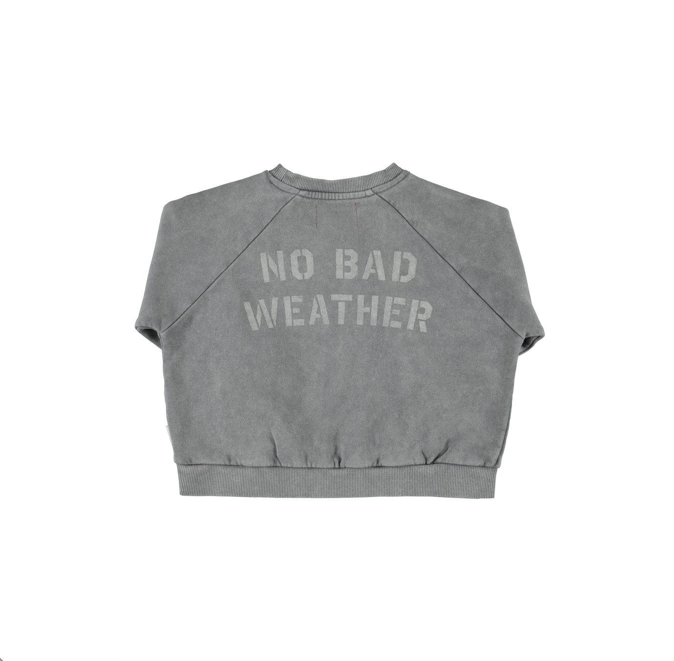 Piupiuchick | Sweater grijs met zon- en wolkenprint