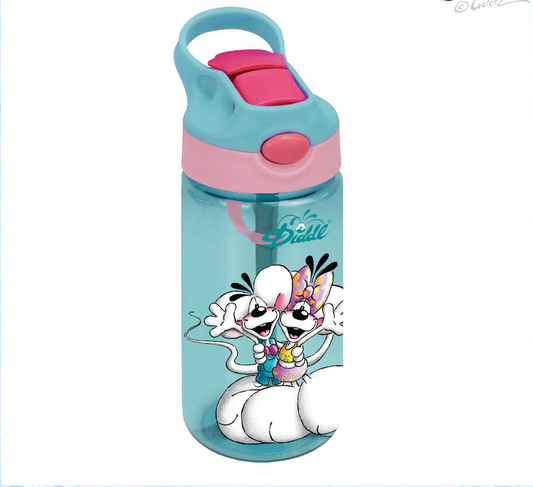 Diddl | Drinkfles met Diddl & Diddlina – Blauw
