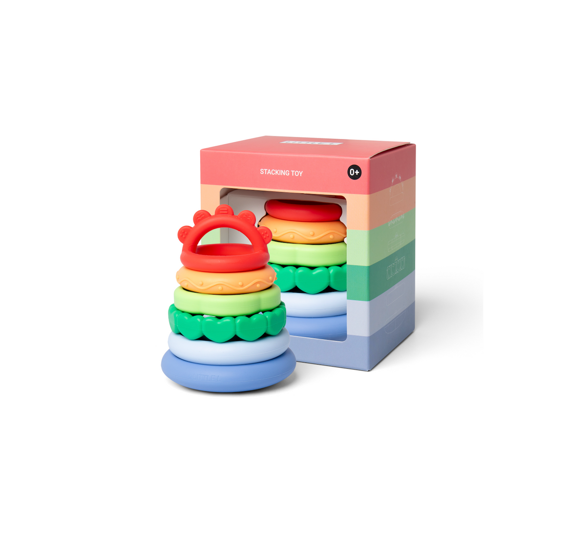 Little L | Regenboog stapelen - Multicolor
