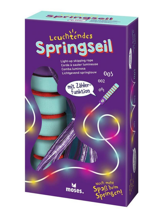 Moses | Springtouw met LED licht en teller