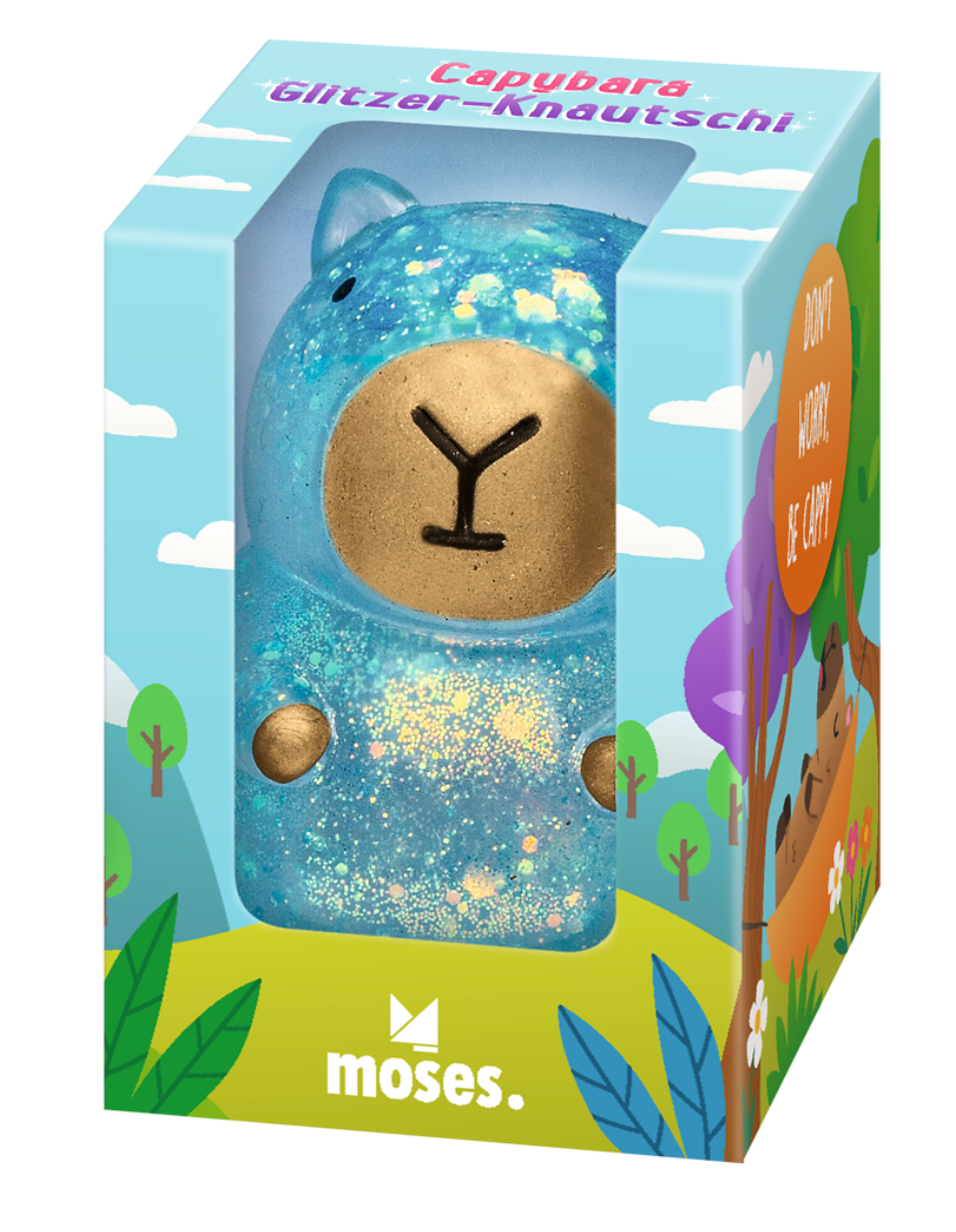 Moses | Anti-stress Capibara met glitter - assorti