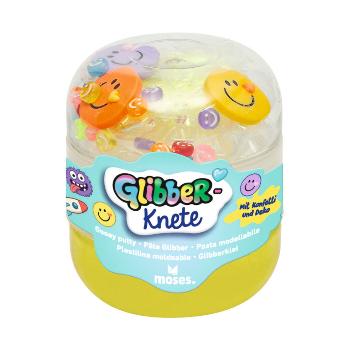 Moses | glibberklei slijm met confetti – 4 varianten