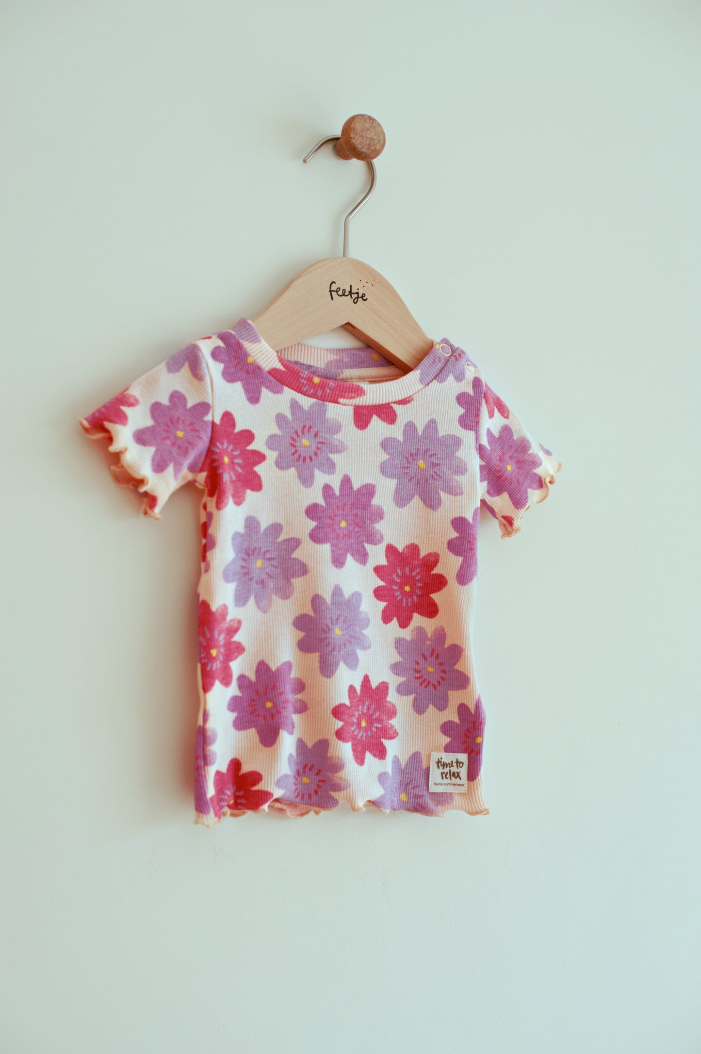 Feetje | Shortama Bibi Bloom – Bloemen Baby Pyjama
