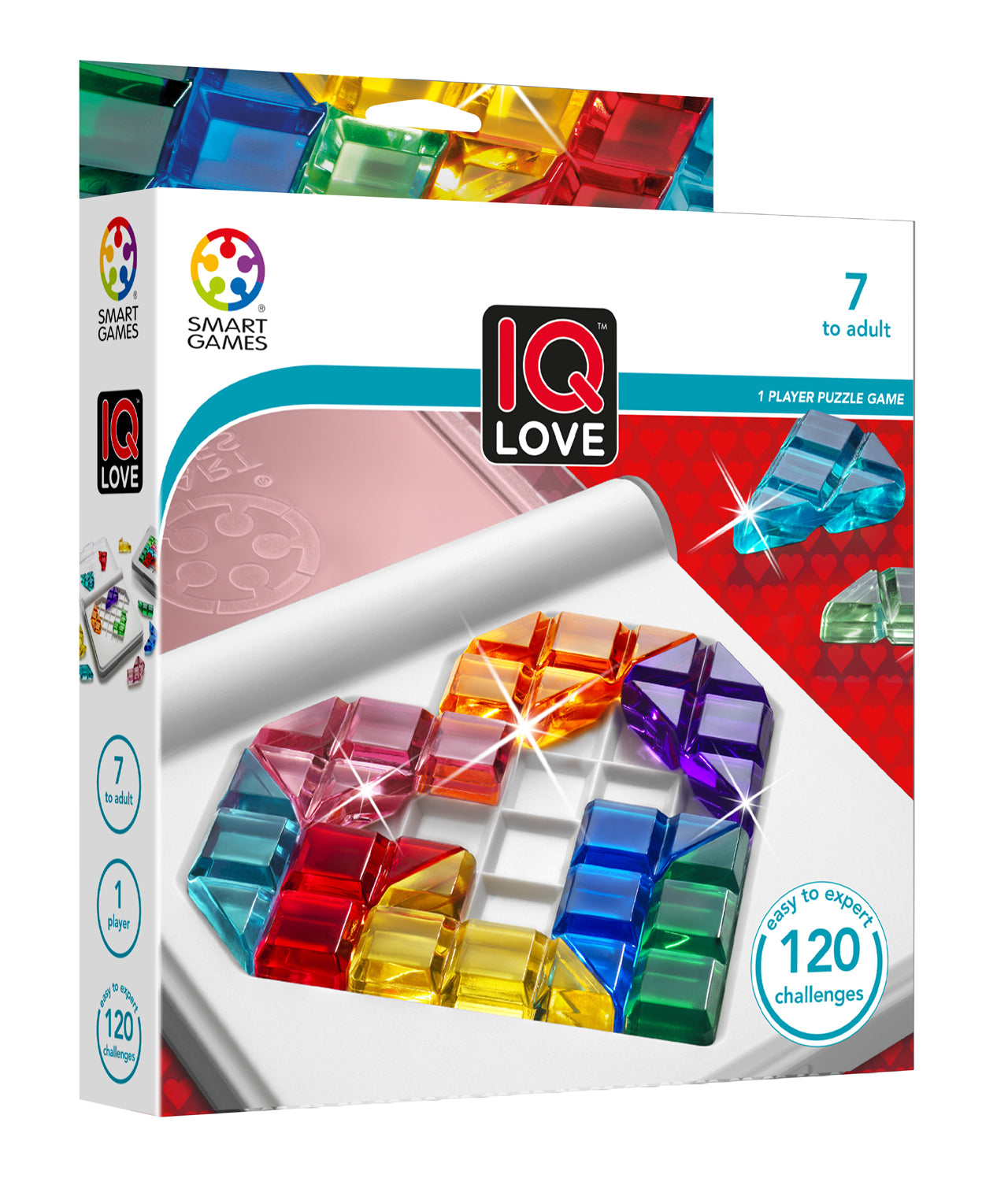 SmartGames | IQ Love – Denkspel met 120 Uitdagingen