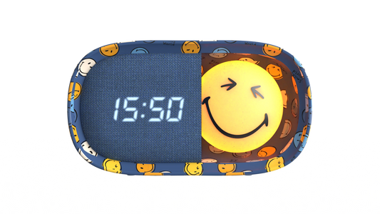 MOB | Dreamy Clock Smiley World Blauw