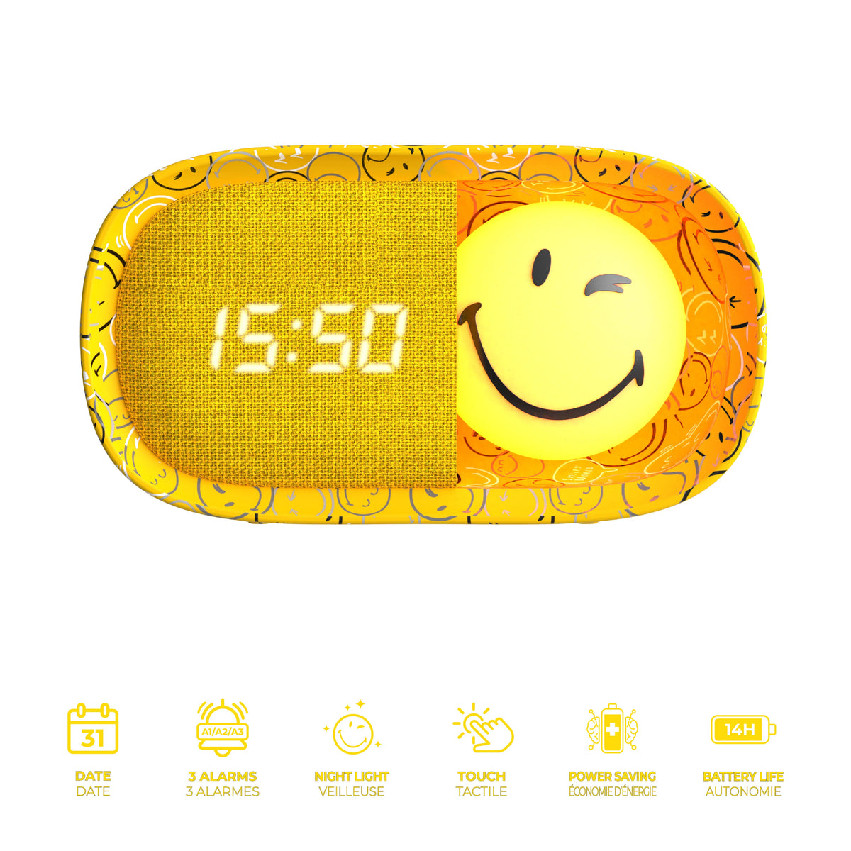 MOB | Dreamy Clock Smiley World Geel