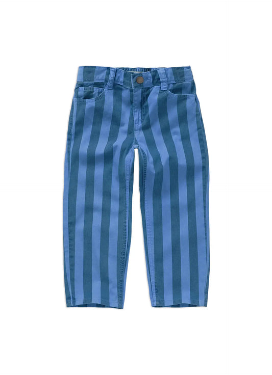 Sproet & Sprout | rechte gestreepte denim broek - blauw denim