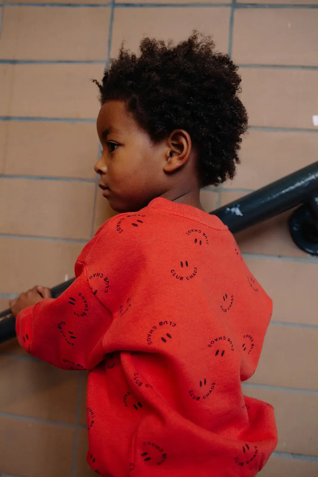 Sproet & Sprout | Club Chaos sweater met print - helderrood