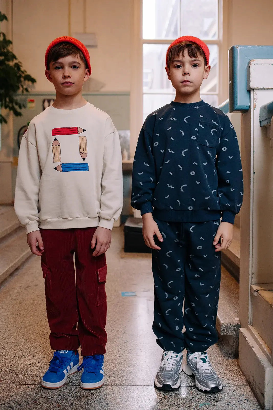 Sproet & Sprout | sweater met potlodenprint - ivoor