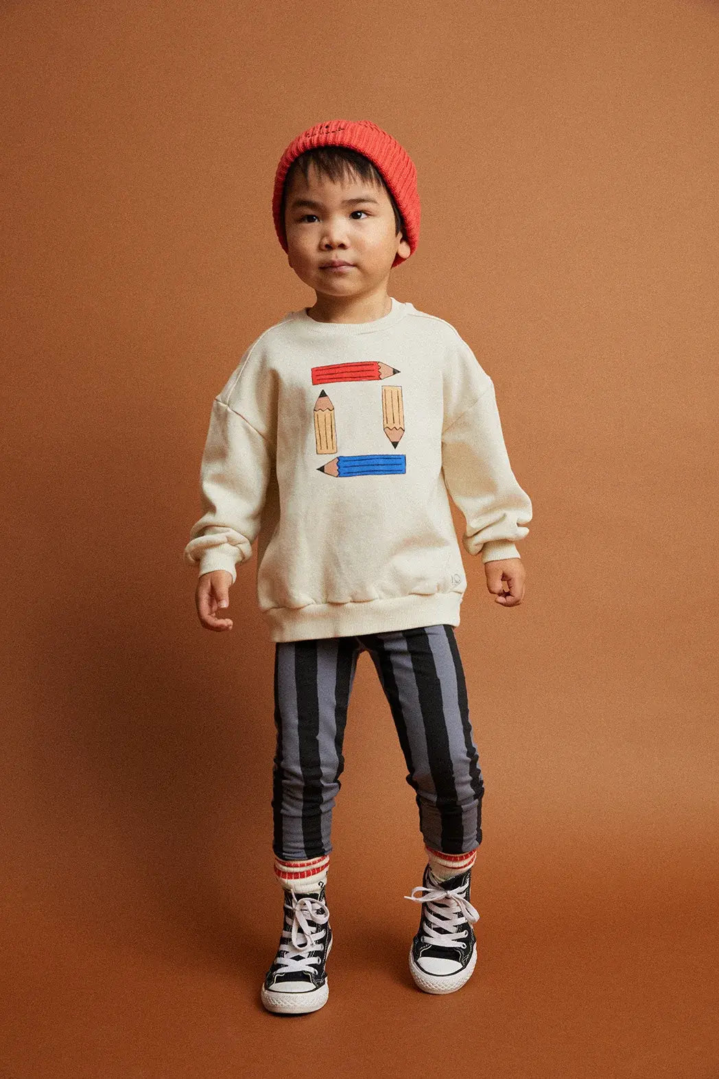 Sproet & Sprout | sweater met potlodenprint - ivoor